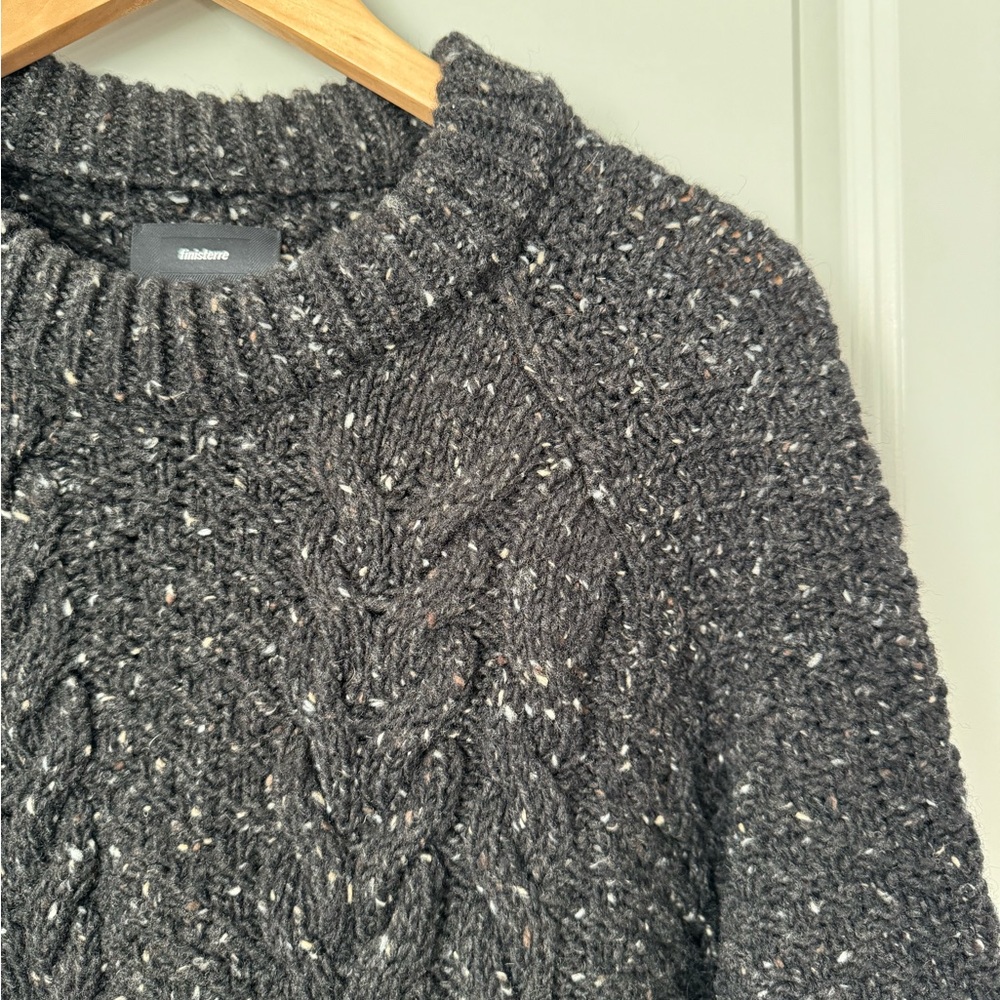 Finisterre Cabet Heavyweight Wool CableKnit Jumper/ fisherman’s Sweater - Picture 3 of 10